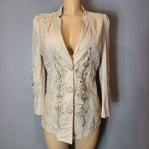 Pretty Angel Lace Jacket Victorian Steampunk Romance Whimsical Fairy Parisian L